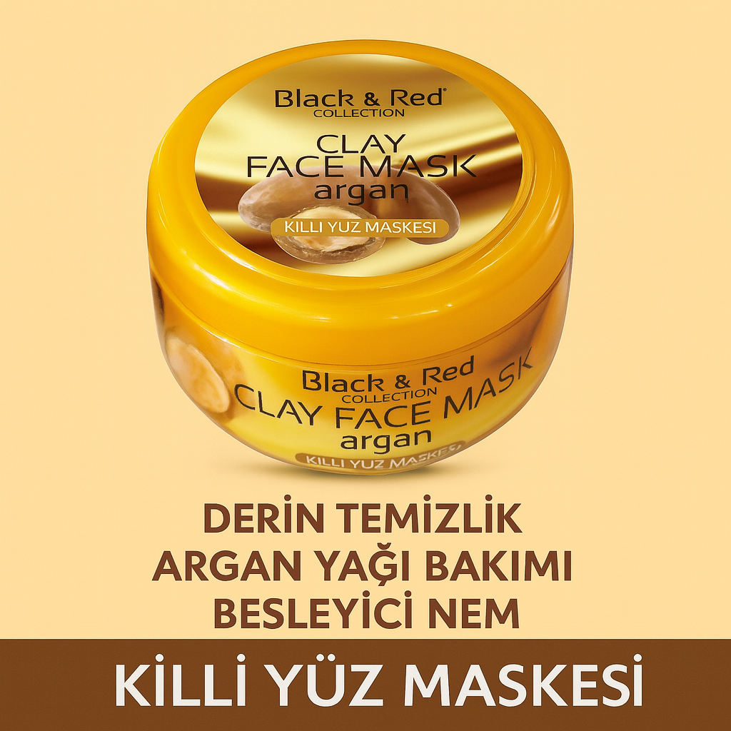 Black Red Killi Yüz Maskesi – Argan Yağlı 400 ml 