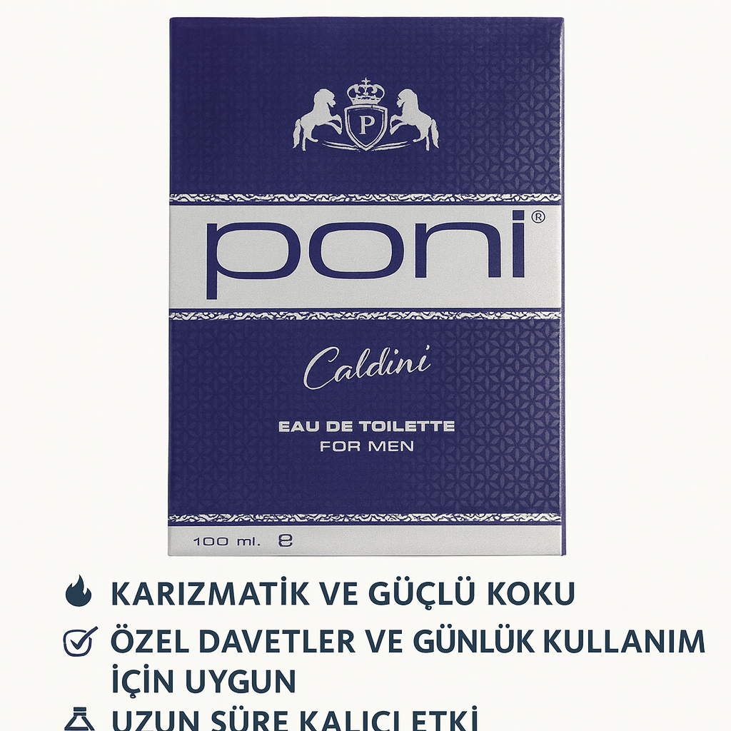 Poni Caldini Eau de Toilette For Men  100 ml