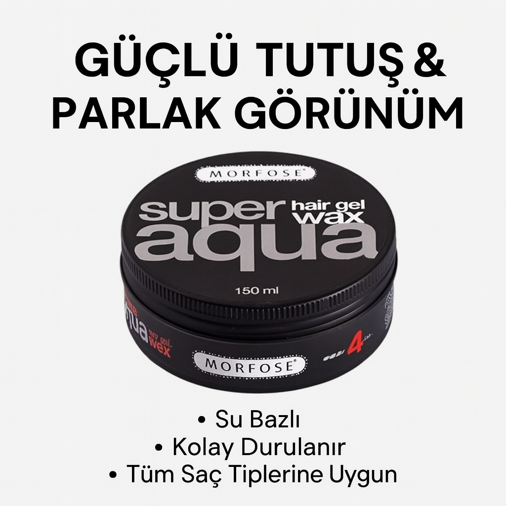 Morfose Wax Gel Super Aqua Black 150 ml
