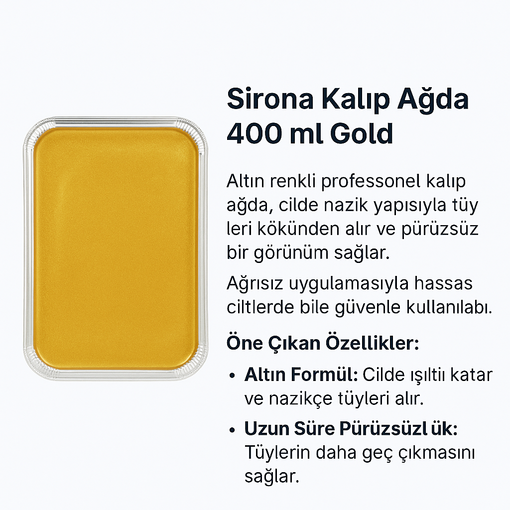 Sirona Kalıp Ağda 400 ml Gold