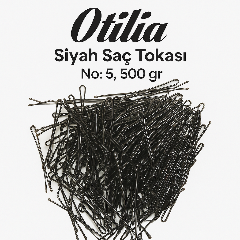 Otilia Siyah Saç Tokası – No: 5 – 500 gr