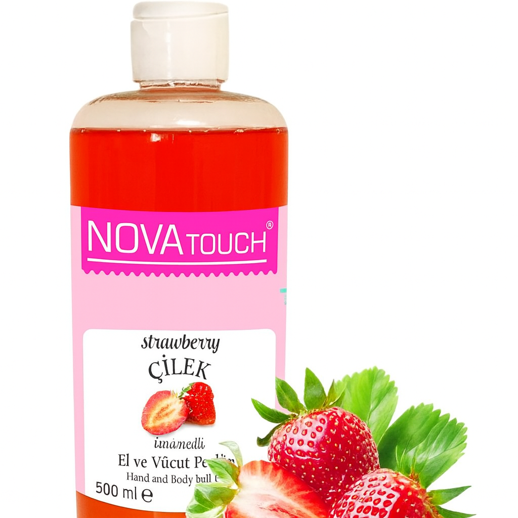 Nova Touch Keratin El ve Vücut Bakım Tuz Peeling Çilek 500 ML