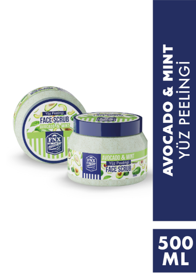 Fnx Barber Face Scrub Peeling Avakado Menthol 500 ML