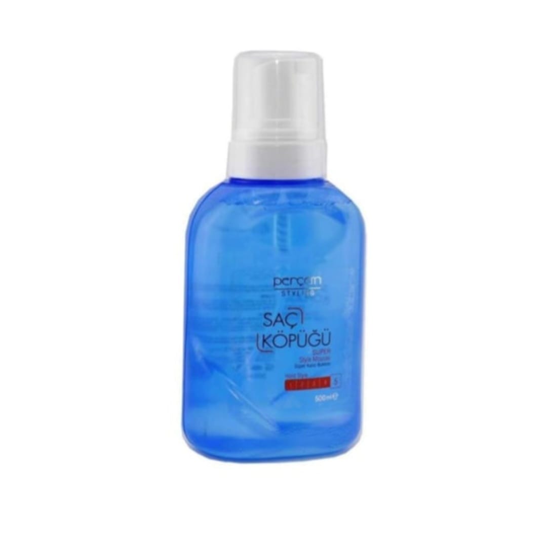 PERÇEM SIVI SAÇ KÖPÜĞÜ MAVİ 500 ML.