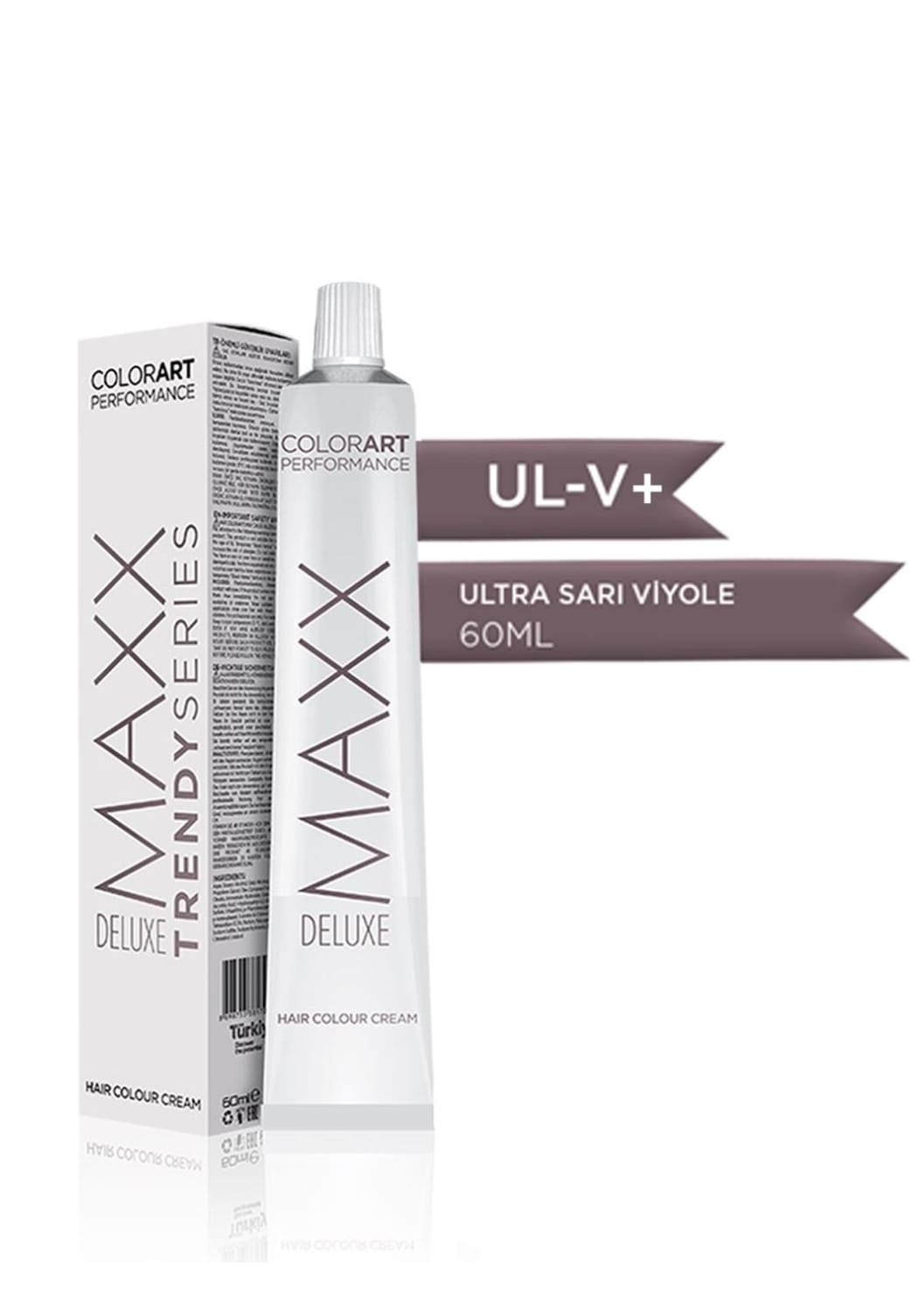 Maxx Deluxe  UL-V+ Ultra Sarı Yoğun Viyole 60 ml  Tüp Krem Saç Boyası