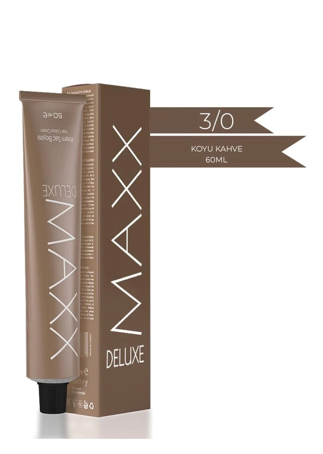 Maxx Deluxe  3.0 Koyu Kahve 60 ml Tüp Krem Saç Boyası