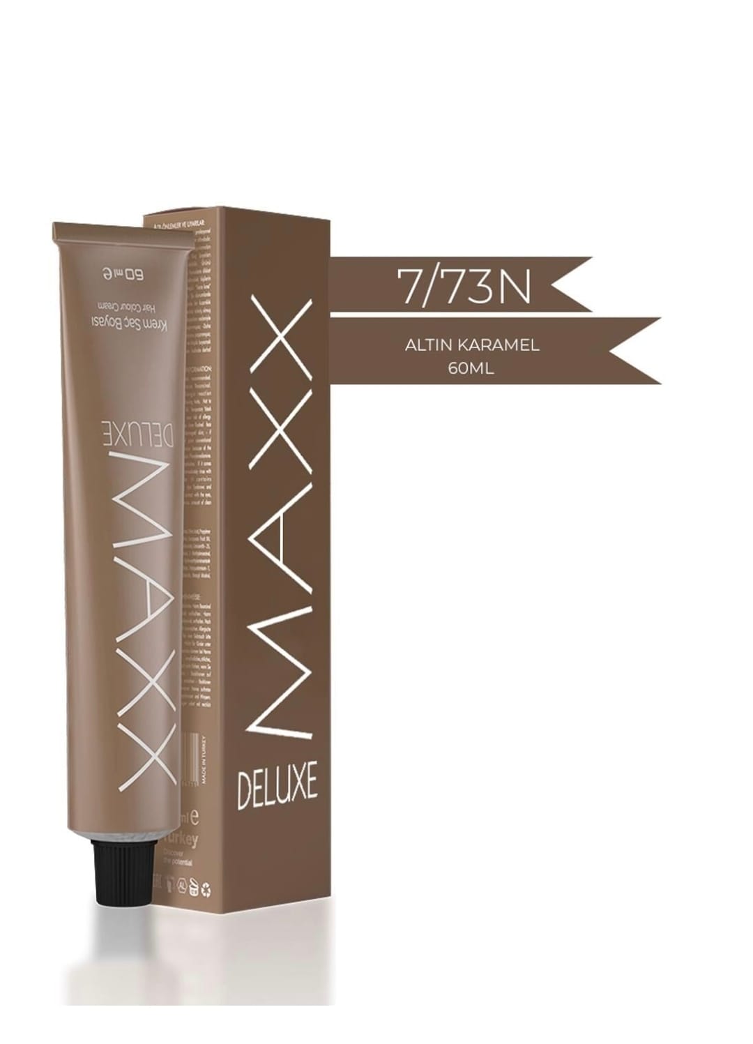 Maxx Deluxe  7.73N Altın Karamel 60 ml  Tüp Krem Saç Boyası