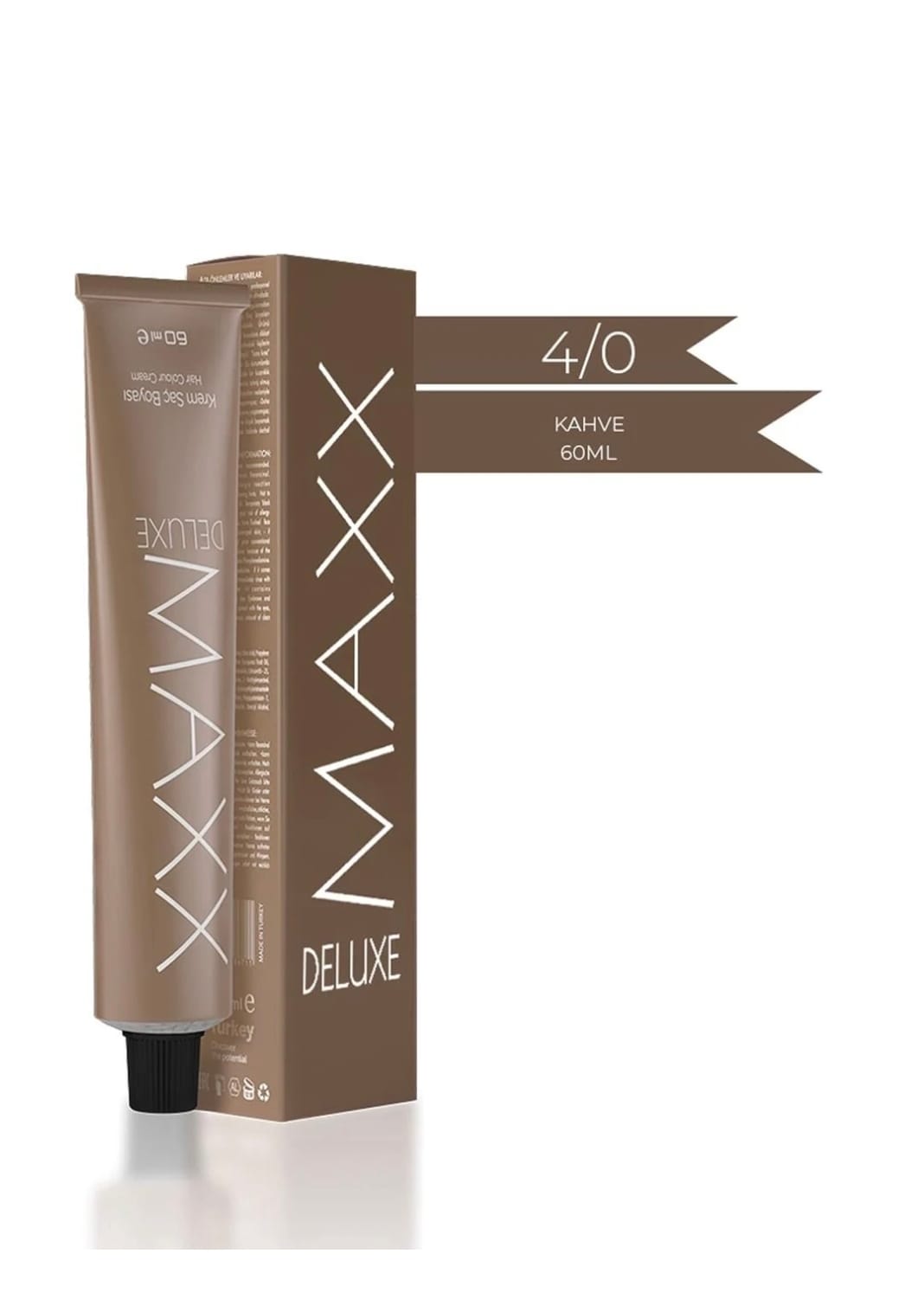 Maxx Deluxe  4.0 Kahve 60 ml  Tüp Krem Saç Boyası