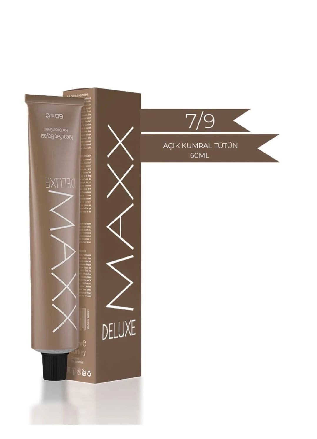 Maxx Deluxe 7.9 Açık Kumral Tütün 60 ml  Tüp Krem Saç Boyası 