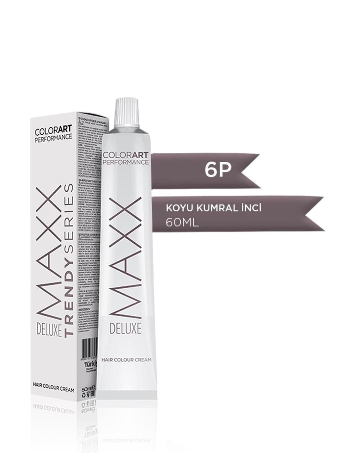 Maxx Deluxe 6P Koyu Kumral İnci 60 ml  Tüp Krem Saç Boyası 