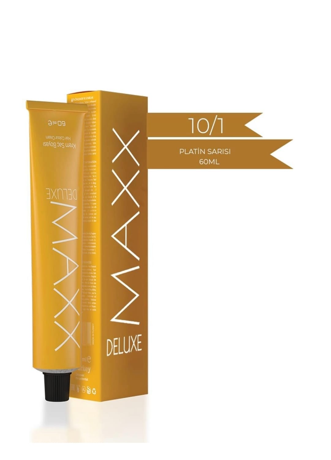 Maxx Deluxe  10.1 Platin Sarısı 60 ml  Tüp Krem Saç Boyası