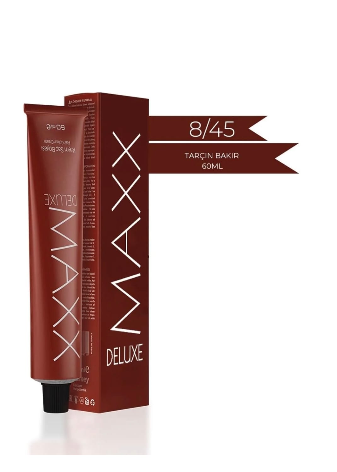 Maxx Deluxe  8.45 Tarçın Bakır 60 ml  Tüp Krem Saç Boyası
