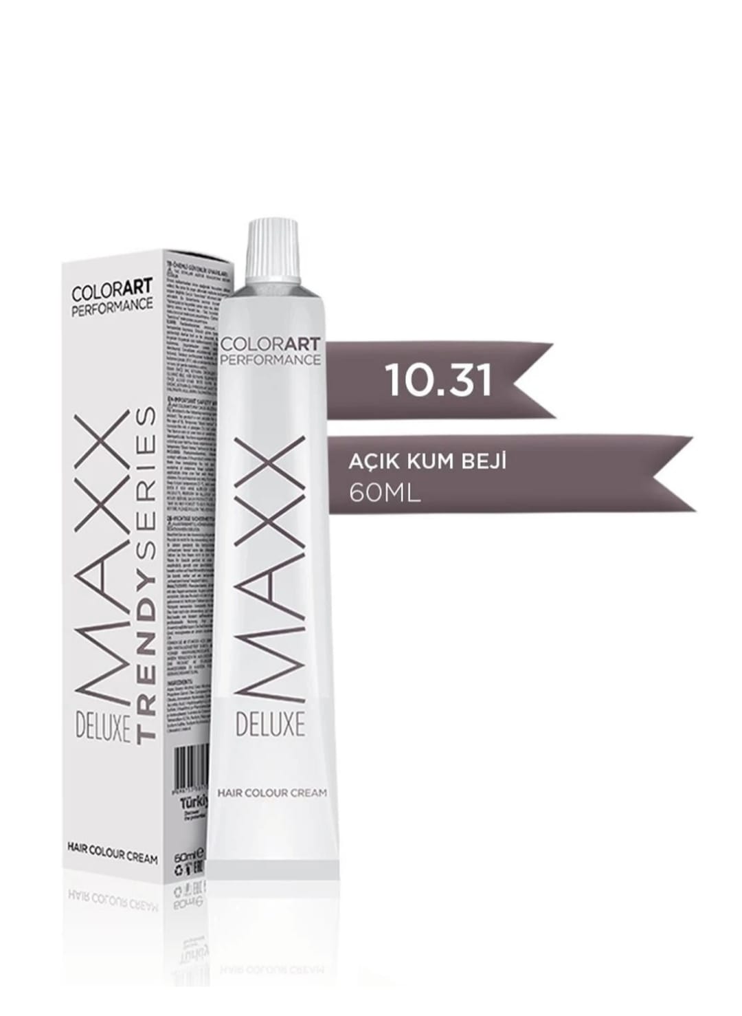 Maxx Deluxe Tüp Krem Saç Boyası 10.31 Açık Kum Beji 60 ml