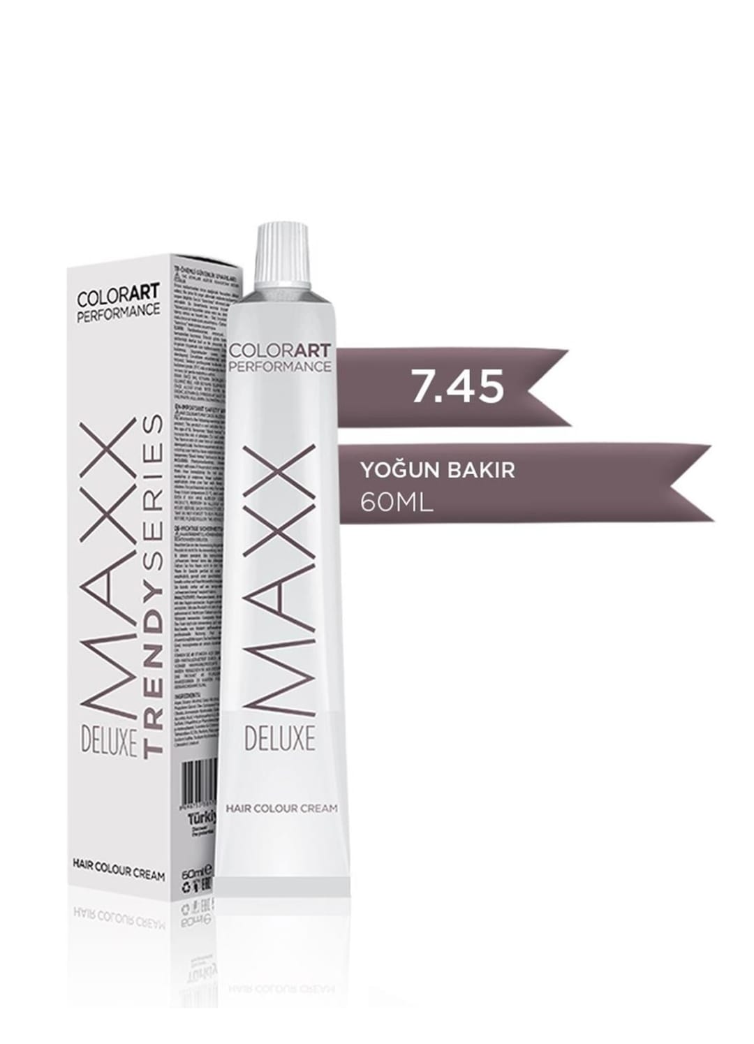 Maxx Deluxe  7.45 Yoğun Bakır 60 ml  Tüp Krem Saç Boyası