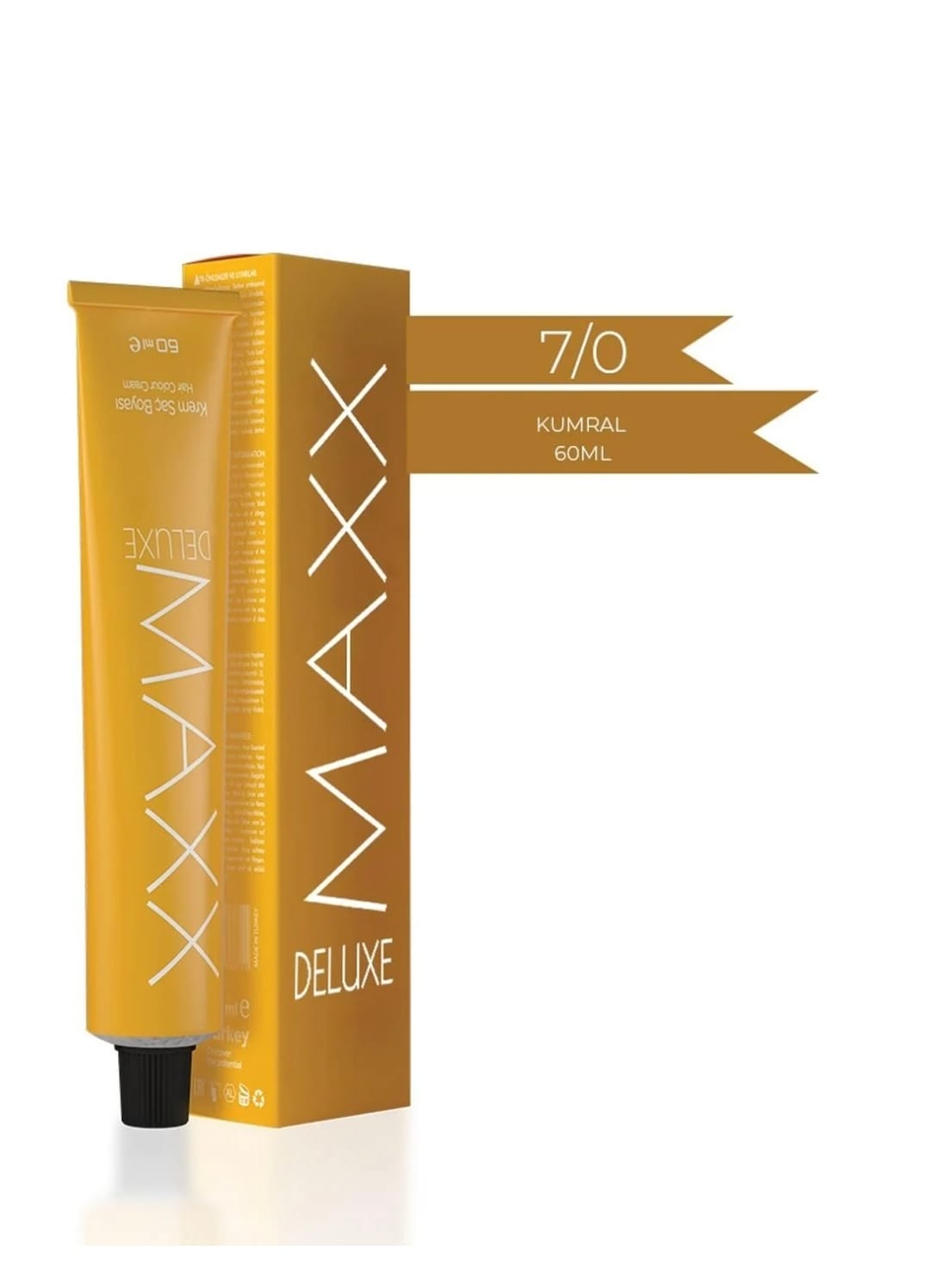 Maxx Deluxe  7.0 Kumral 60 ml  Tüp Krem Saç Boyası