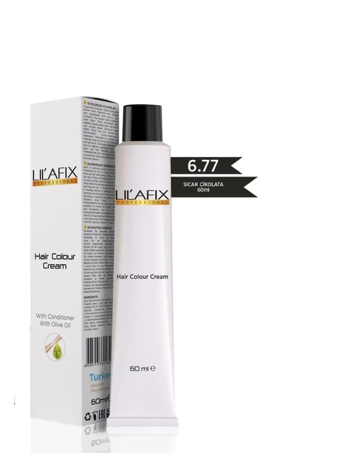 Lilafix 6.77 Sıcak Çikolata 60 ml Krem Tüp Saç Boyası