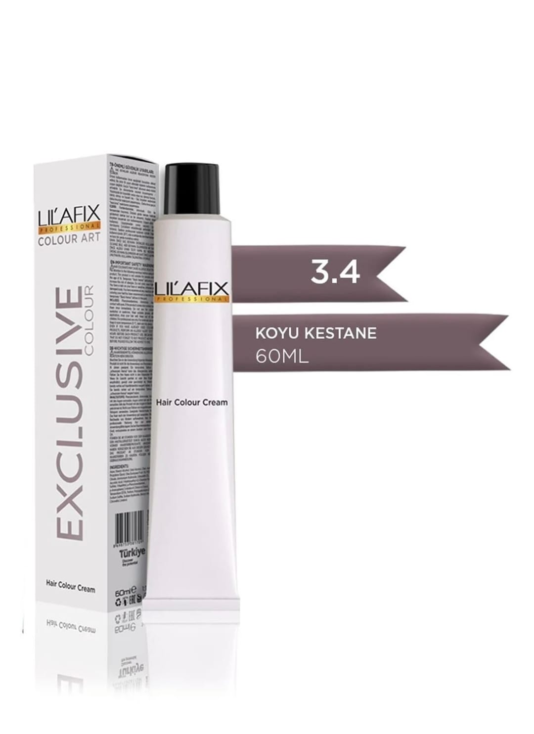 Lilafix 3.4 Exclusive Koyu Kestane 60 ml Krem Tüp Saç Boyası