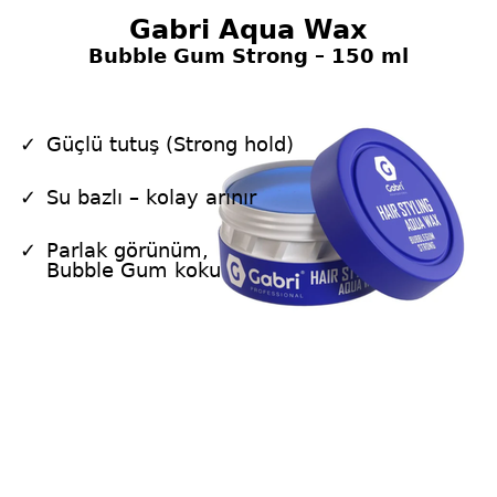Gabri Aqua Wax Bubble Gum Strong – 150 ml