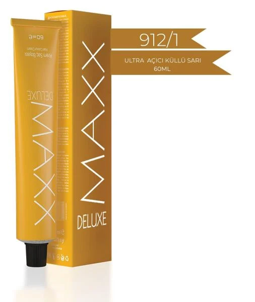 Maxx Deluxe  912.1 Ultra Açıcı Küllü Sarı 60 ml Tüp Krem Saç Boyası
