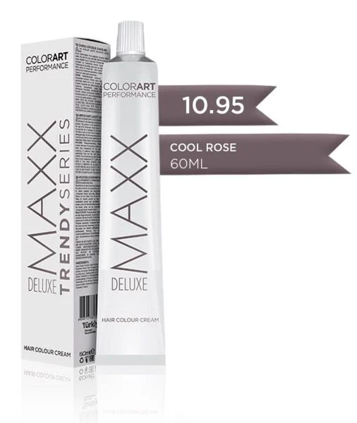 Maxx Deluxe 10.95 Cool Rose 60 ml  Tüp Krem Saç Boyası 