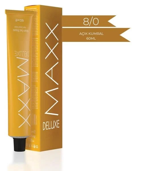 MAX DELUXE 8/0 60 ML AÇIK KUMRAL SAÇ BOYASI